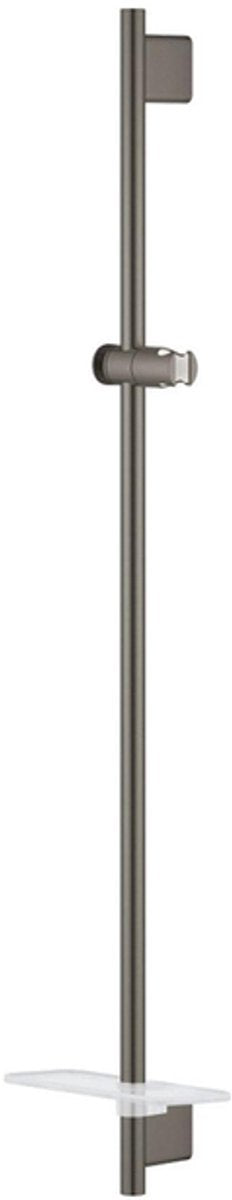 Grohe Rainshower Smartactive Duschstange – 90 cm – mit Seifenschale – Hartgraphit gebürstet – 26603al0