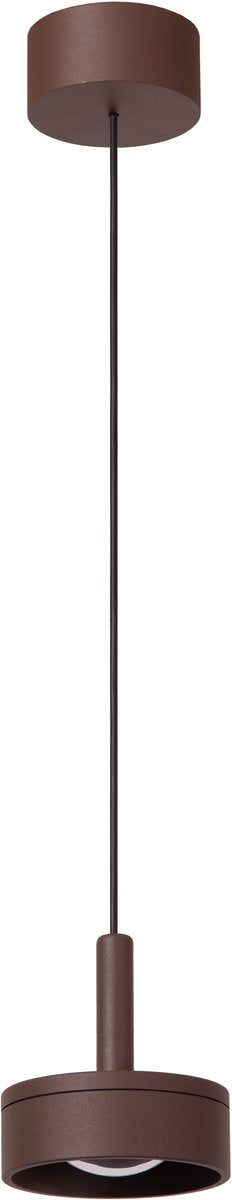 Lucide Lenz - Hängelampe Innen-Außen - ø 11 cm - LED - 1x8w 2700k - IP54 - Rostbraun | wesentlich