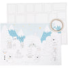 Creativ Company Weihnachtskalender, Größe 30x42 cm, weiß, 3 Stück 1 Box