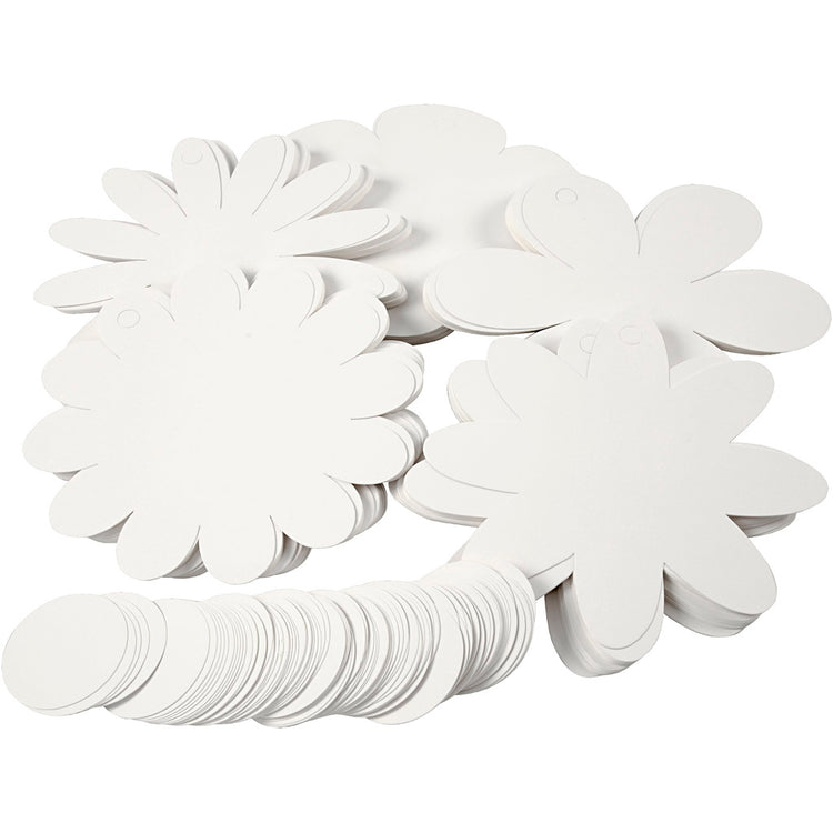 Creativ Company Flowers, D 20 cm, 400 g, weiß, 5x20 Stück 1 Box