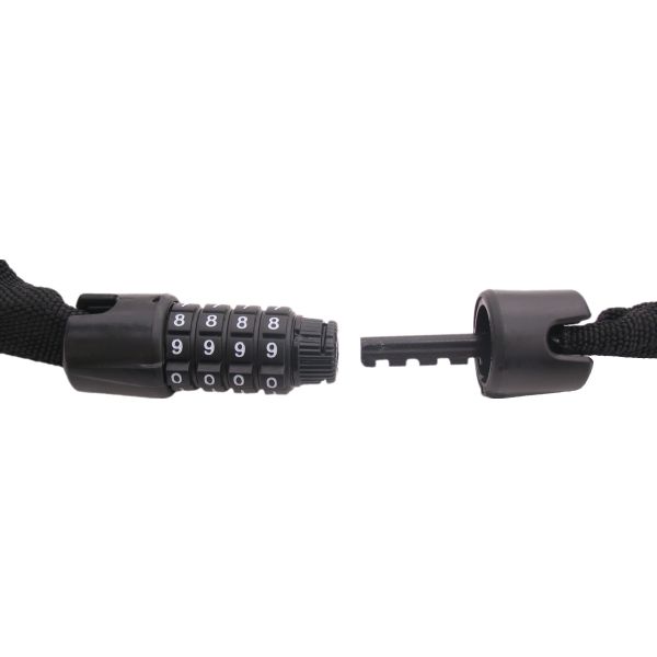 Kettenschloss mit Code Edge Web Racer 90cm - schwarz