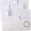 Creativ Company Weihnachtskalender, Größe 30x42 cm, weiß, 5 Stück 1 Box