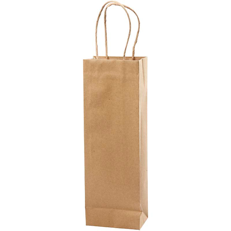 Creativ Company Papiertüten, H: 36 cm, B: 13x8 cm, 125 gr, braun, 10 Stück 1 Karton
