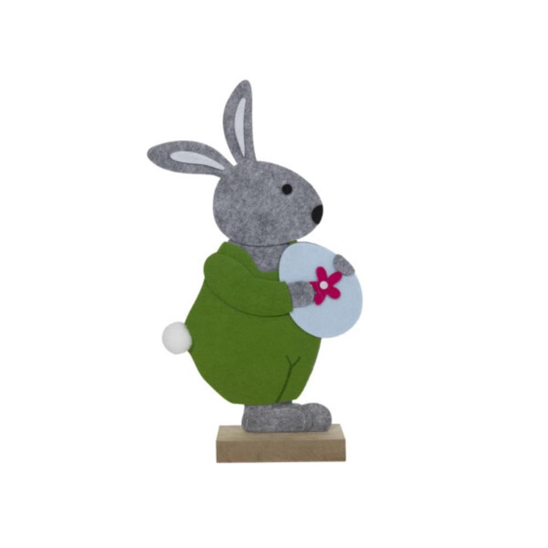 Svenska Living Fensterdeko Filz Osterhase mit Ei 35cm