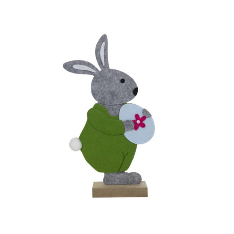 Svenska Living Fensterdeko Filz Osterhase mit Ei 35cm