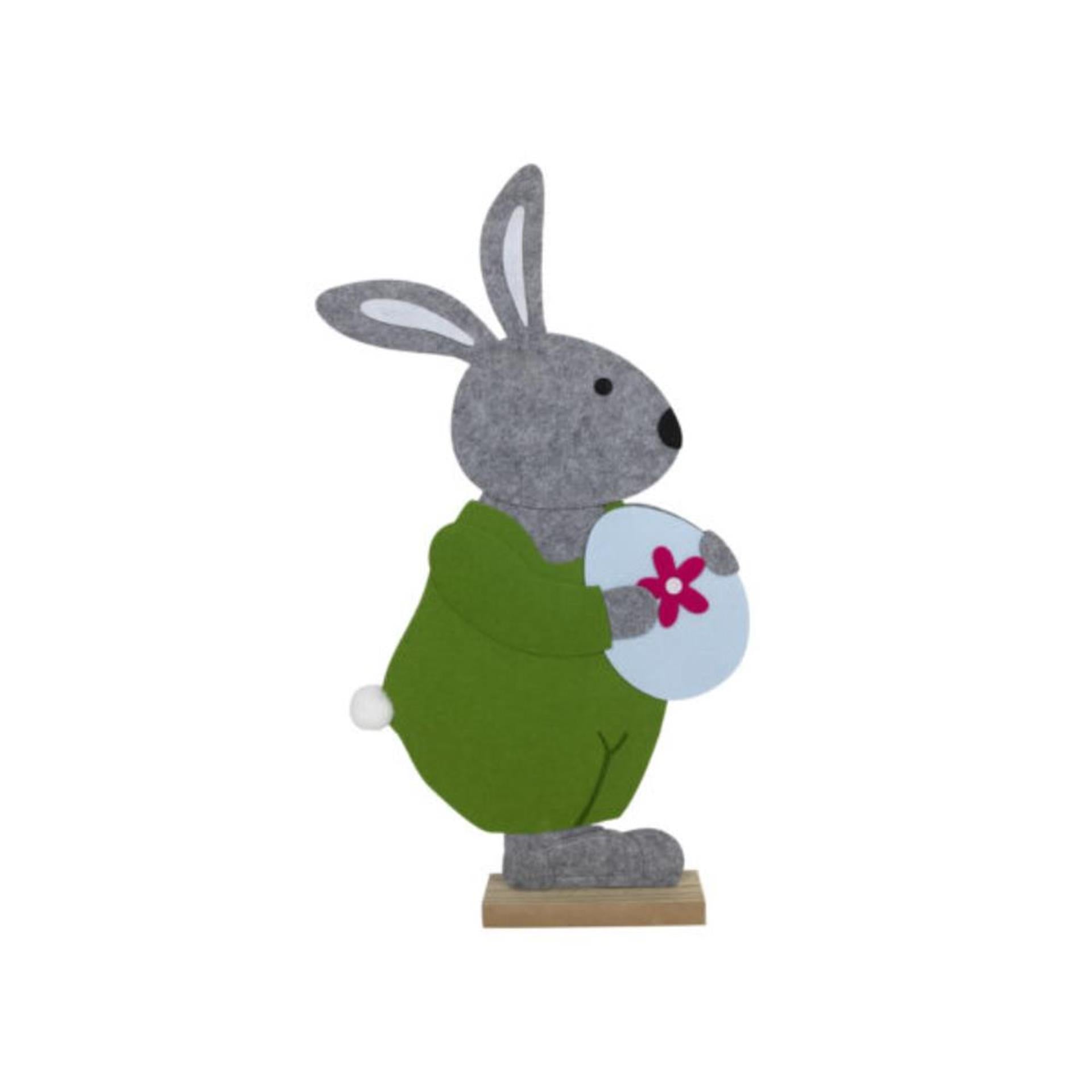 Svenska Living Fensterdeko Filz Osterhase mit Ei 61cm