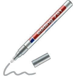 Lackmarker 751 edding 4-751054 1–2 mm silberne runde Spitze
