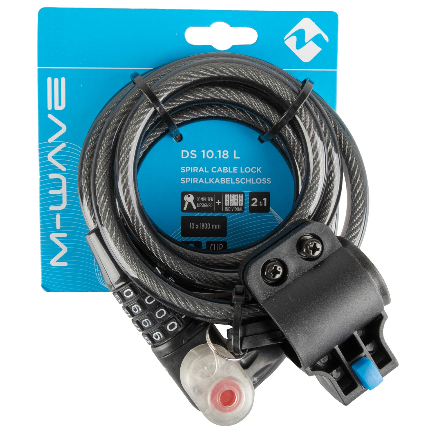 M-Wave DS 10,18 l Spiralkabelschloss