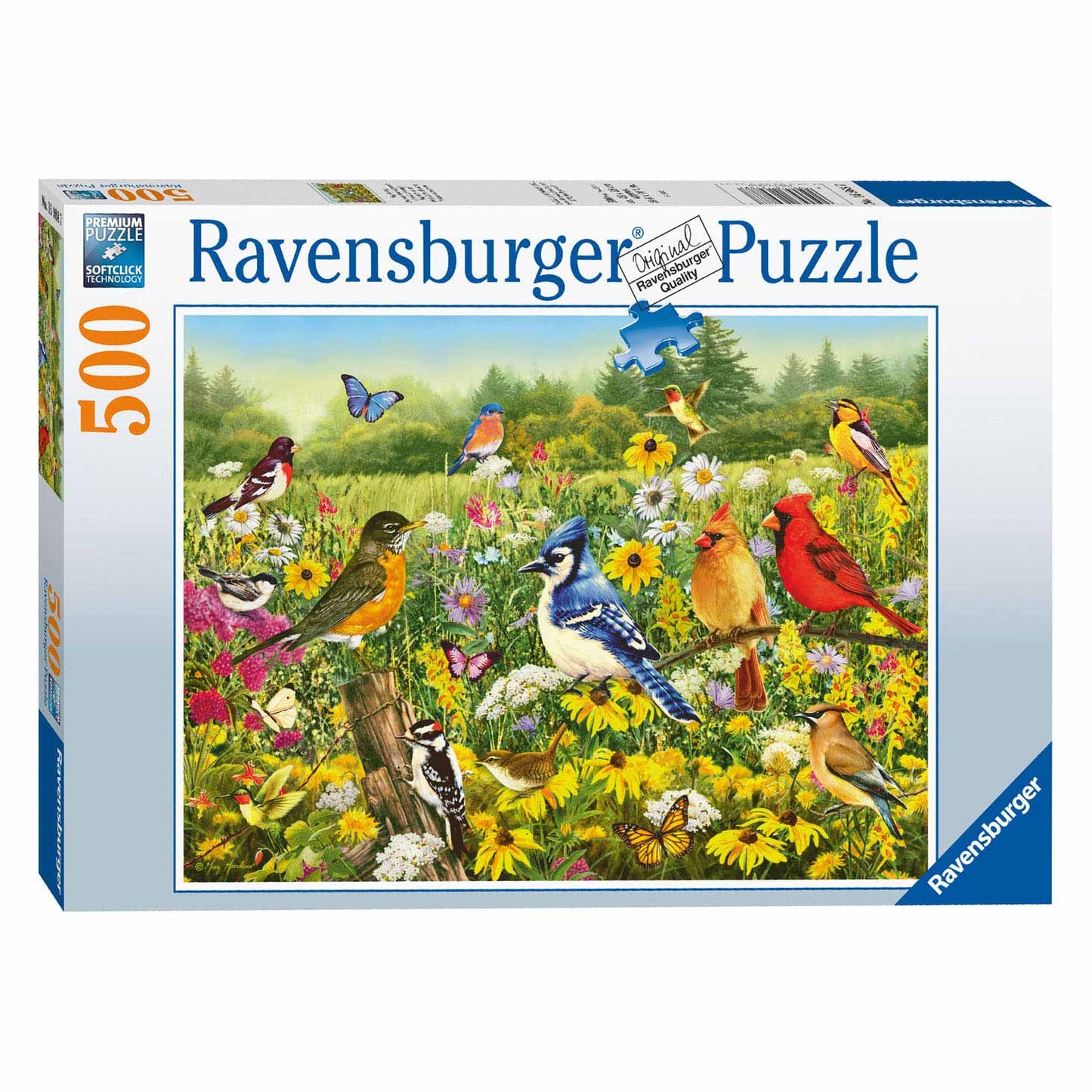 Ravensburger Vögel im Wiesenbein -Puzzle, 500st.