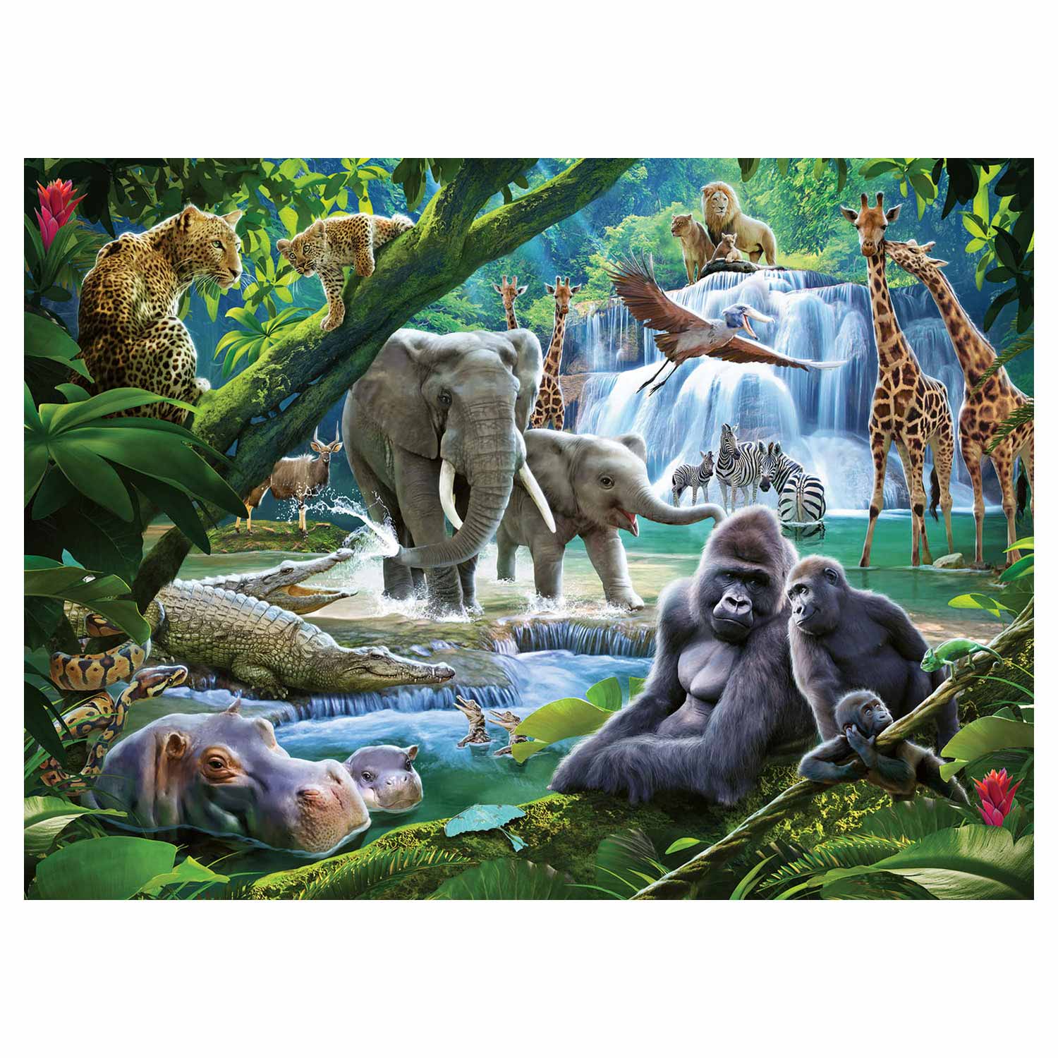 Ravensburger - Dschungel Dieren 100st. Xxl