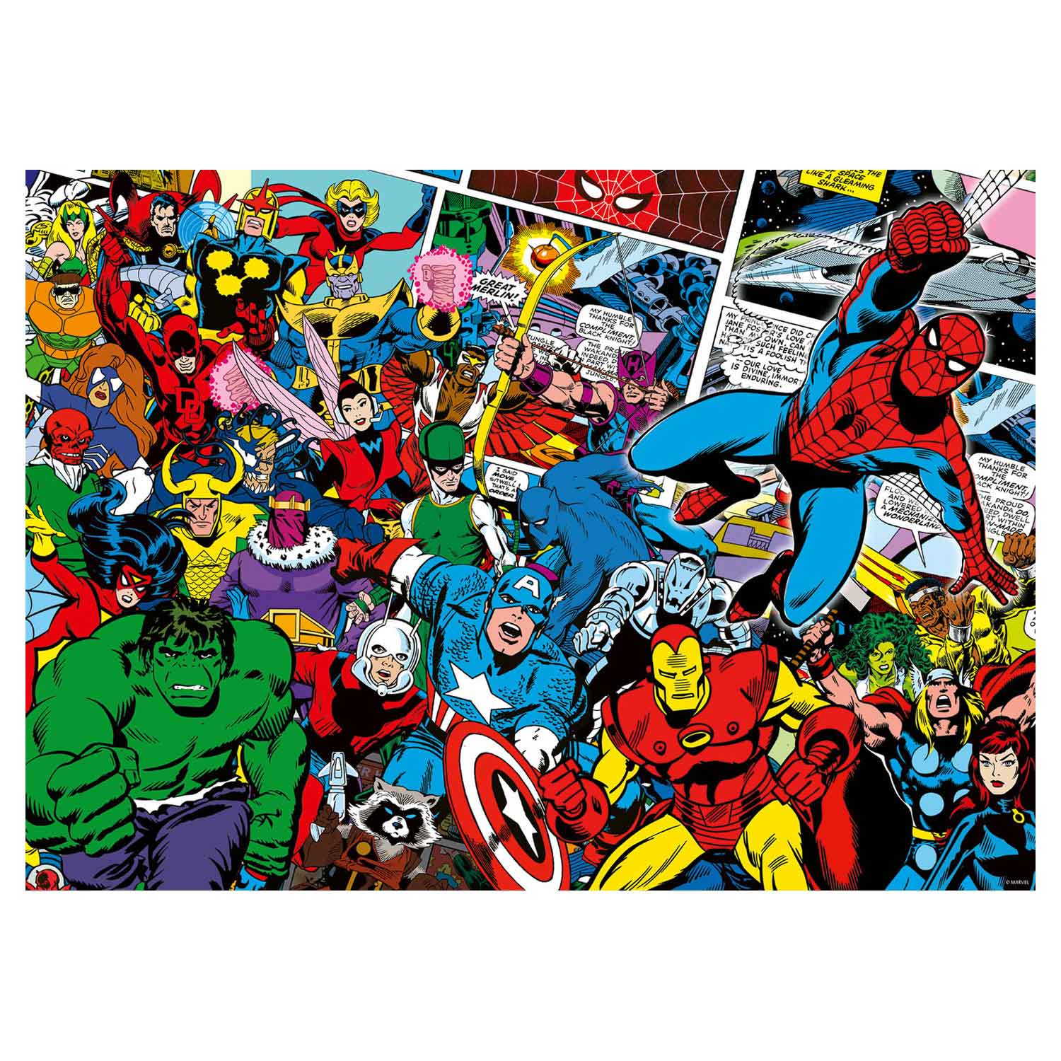Ravensburger - Herausforderung Puzzle Marvel Superhelden 1000st.