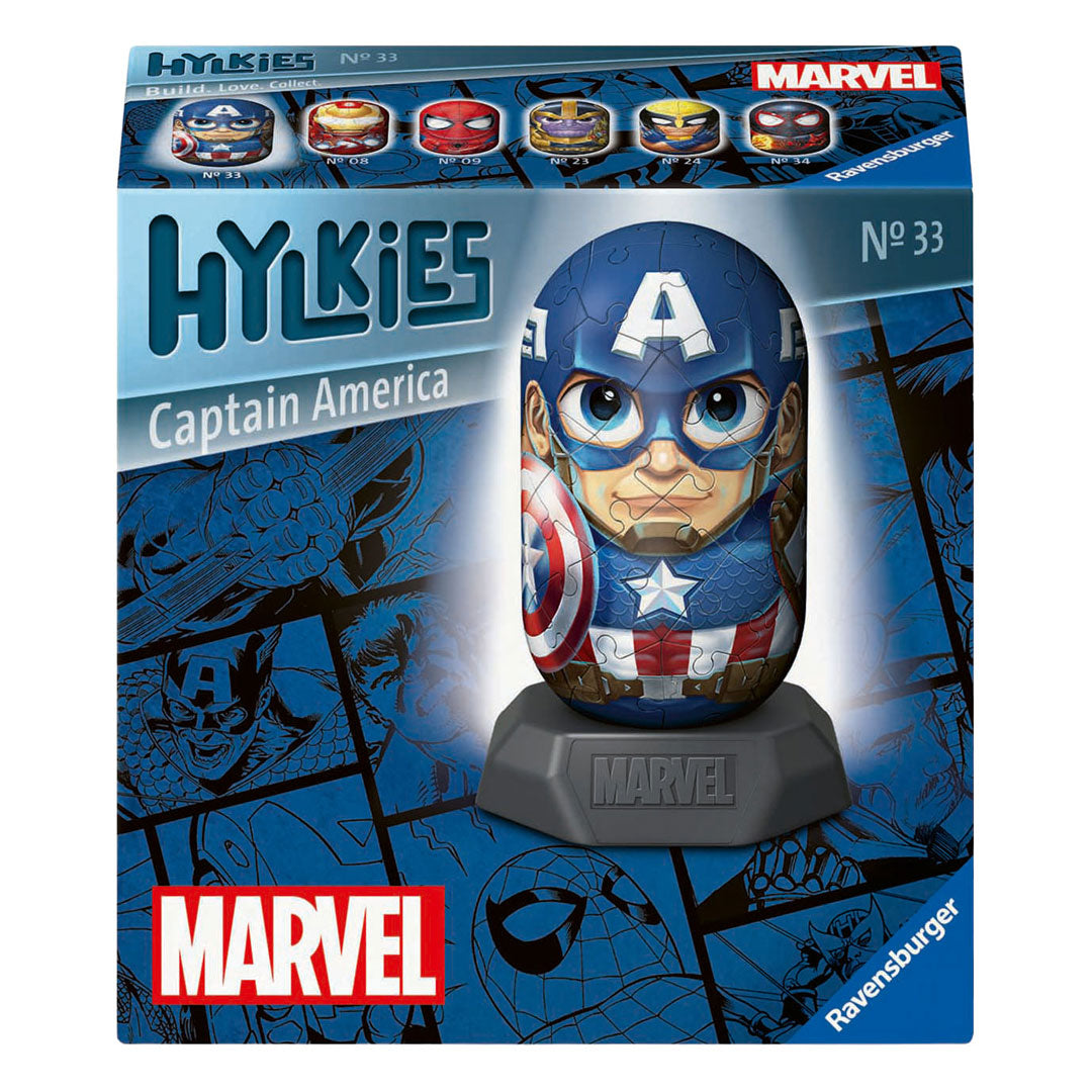 Ravensburger 3D-Puzzle Hylkies Marvel Captain America - 54 Teile.