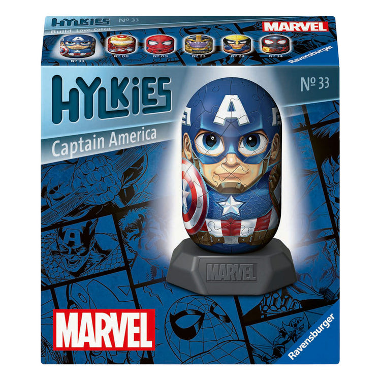 Ravensburger 3D-Puzzle Hylkies Marvel Captain America - 54 Teile.