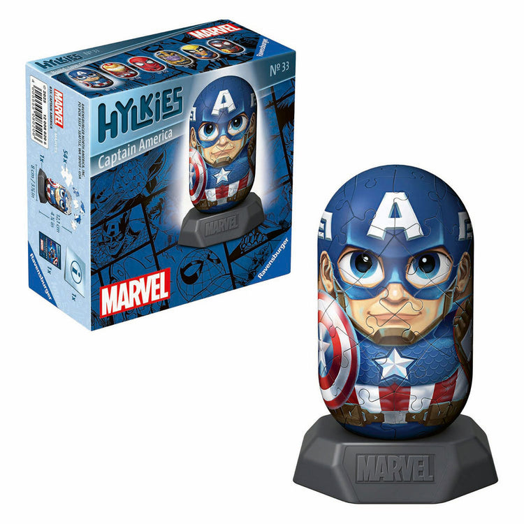 Ravensburger 3D-Puzzle Hylkies Marvel Captain America - 54 Teile.