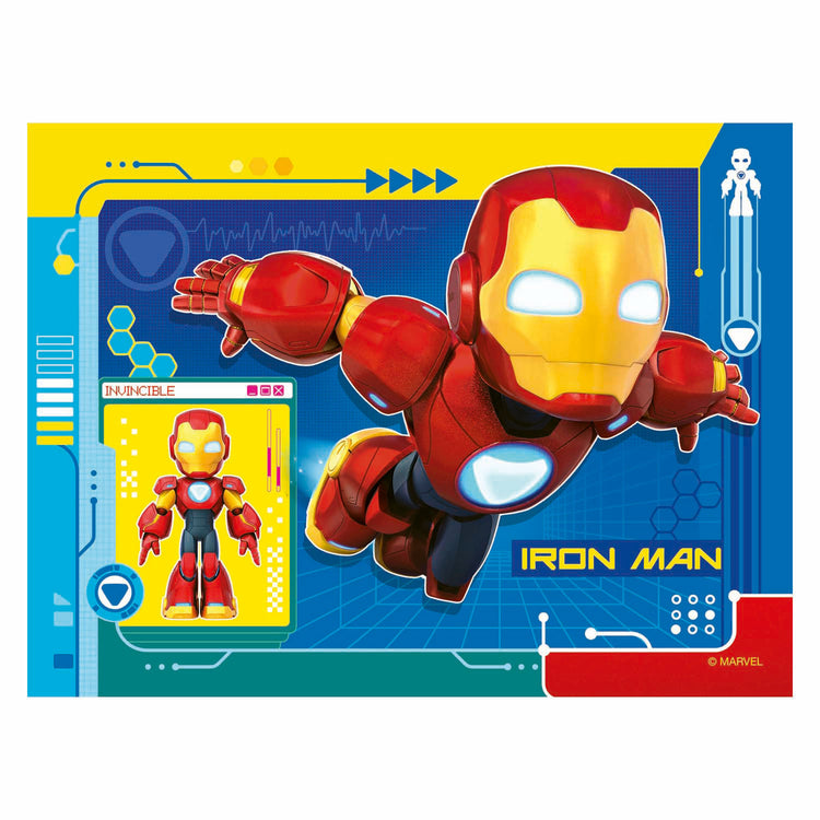 Ravensburger Puzzle Iron Man und seine fantastischen Freunde – 4 Puzzles