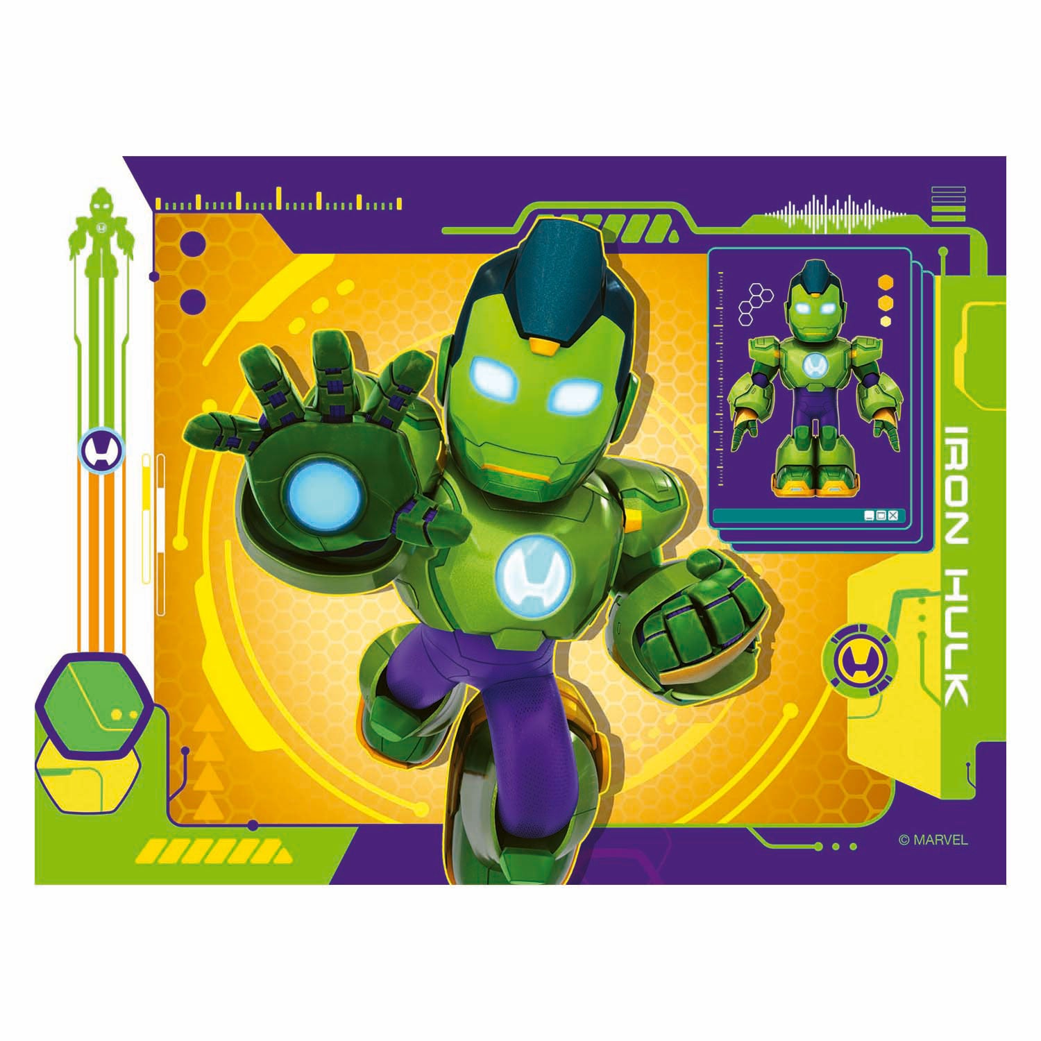 Ravensburger Puzzle Iron Man und seine fantastischen Freunde – 4 Puzzles