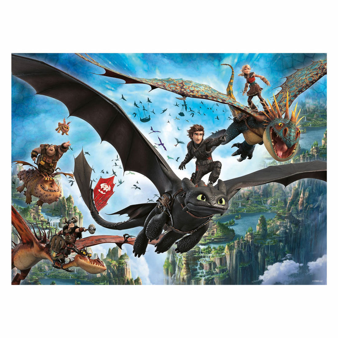 Ravensburger Puzzle Drachen und Helden - 150 Teile. xxl