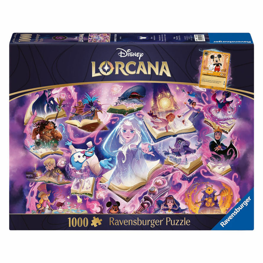 Ravensburger Puzzle Disney Lorcana Gimmers of the Realm: Amethyst – 1000 Teile.