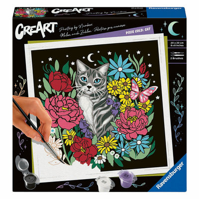 Ravensburger Creart Pixie Kaltmalen nach Zahlen – Katze