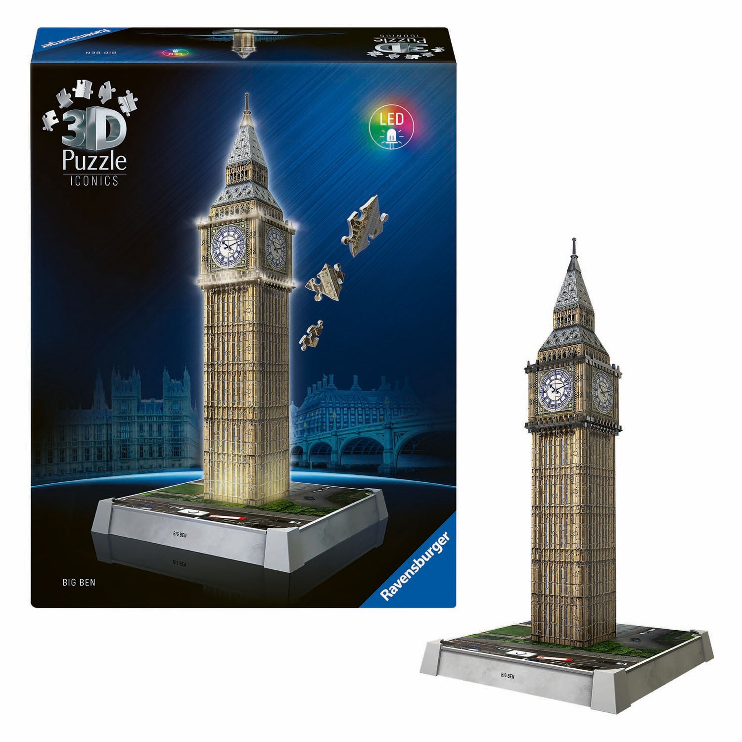 Ravensburger -Ikonik 3D -Puzzle Big Ben mit Licht