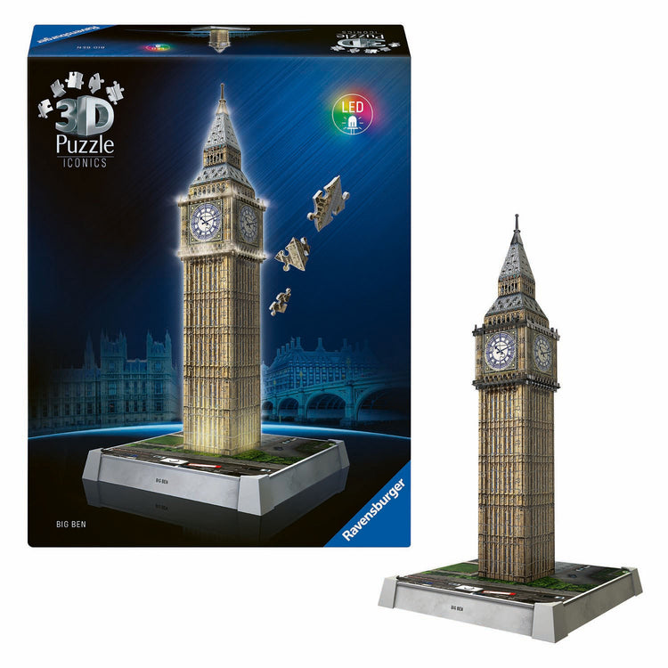 Ravensburger -Ikonik 3D -Puzzle Big Ben mit Licht