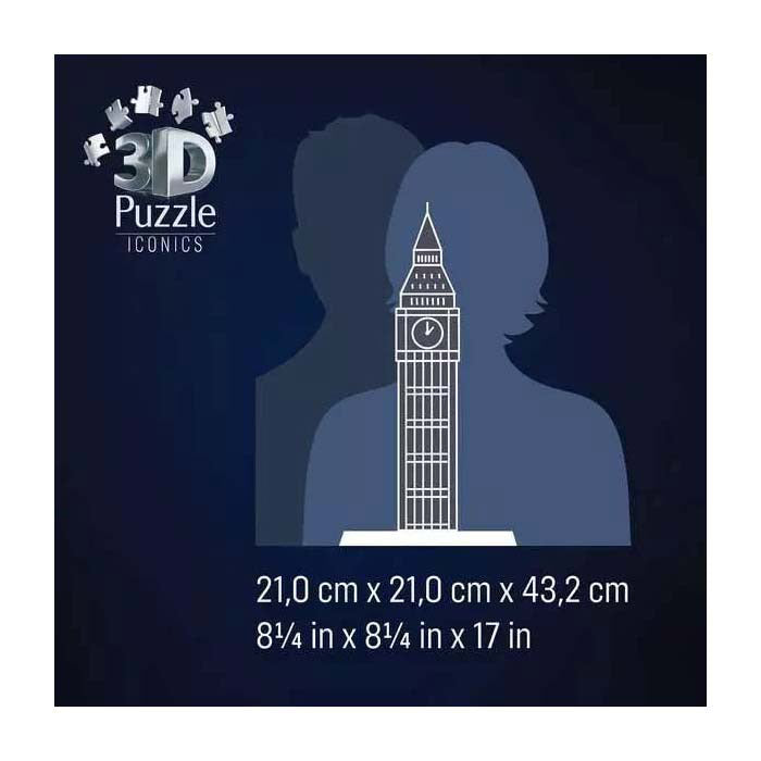 Ravensburger -Ikonik 3D -Puzzle Big Ben mit Licht
