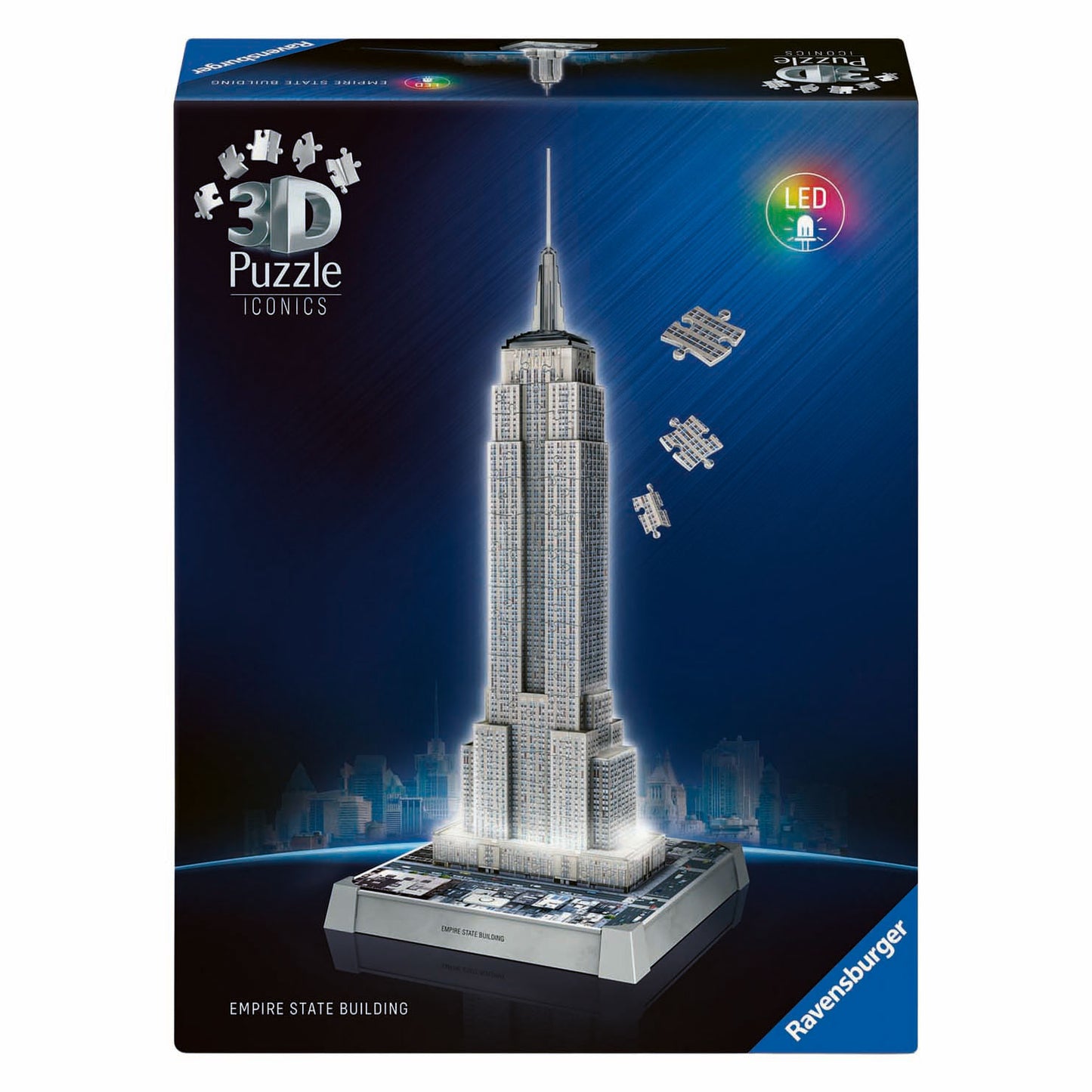 Ravensburger 3D-Puzzle Icons Empire State Building – mit Licht – 241.