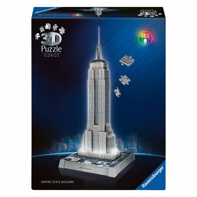 Ravensburger 3D-Puzzle Icons Empire State Building – mit Licht – 241.