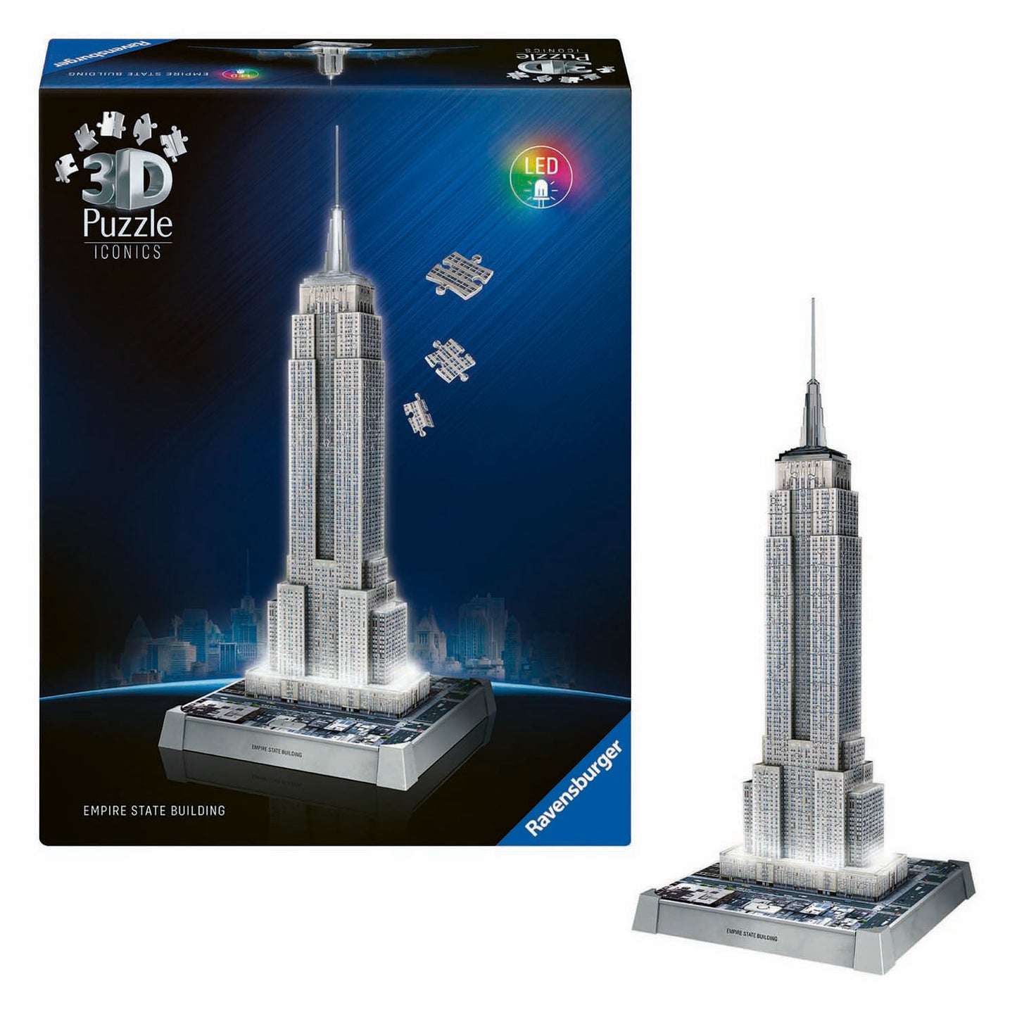 Ravensburger 3D-Puzzle Icons Empire State Building – mit Licht – 241.