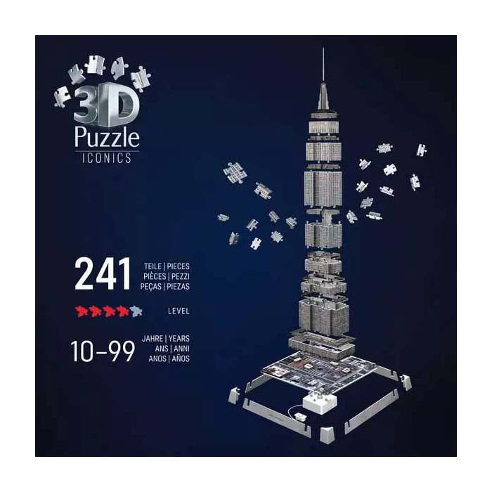 Ravensburger 3D-Puzzle Icons Empire State Building – mit Licht – 241.