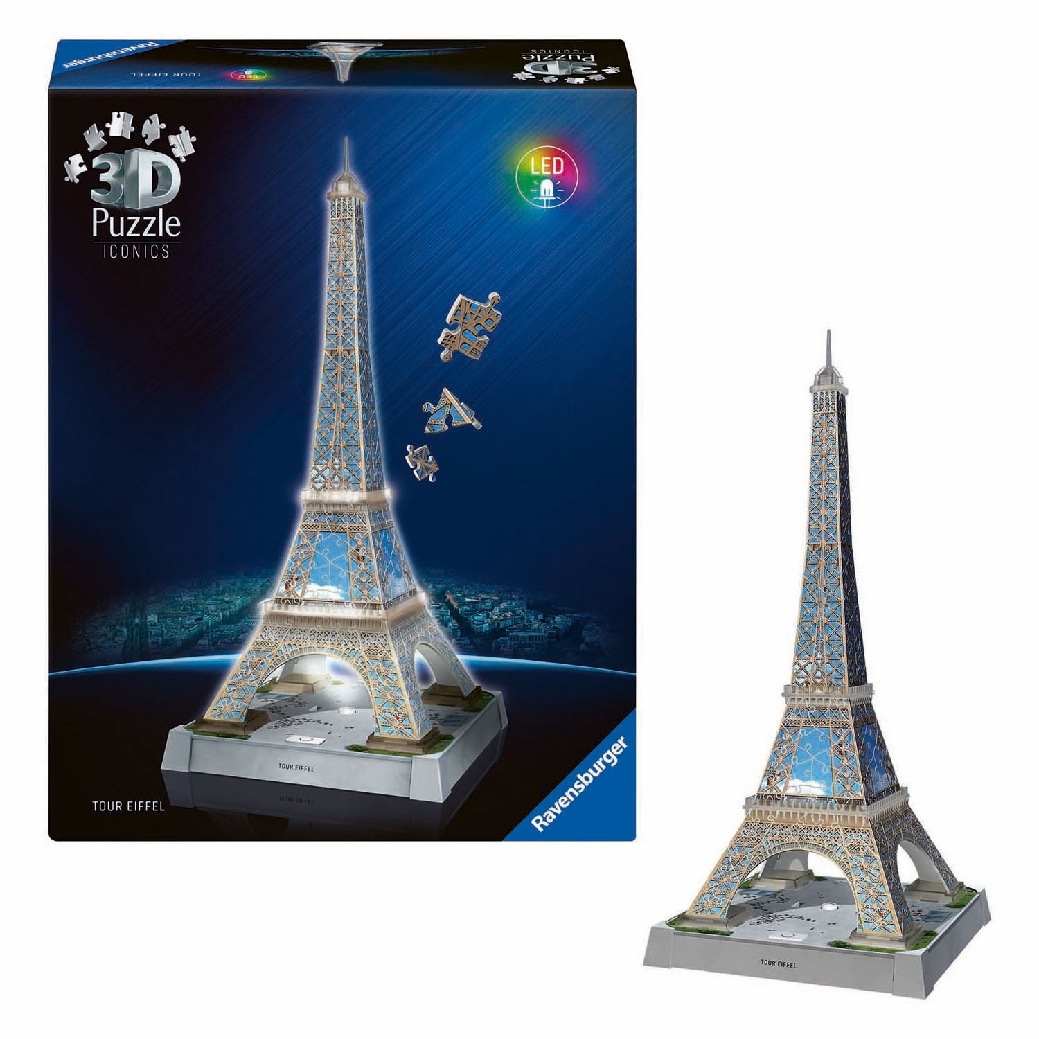 Ravensburger -Ikonik 3D -Puzzle -Eiffelturm mit Licht