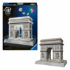 Ravensburger 3D-Puzzle Iconics Arc de Triomphe Paris - mit Licht - 255 Teile.