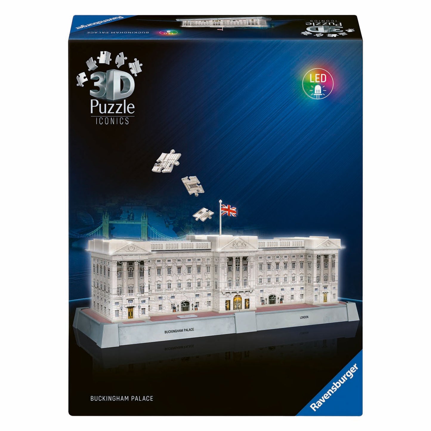 Ravensburger 3D-Puzzle Icons Buckingham Palace – mit Licht – 260 Teile.