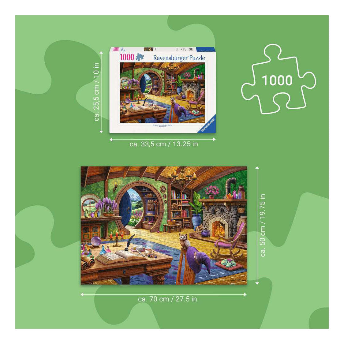 Ravensburger Puzzle „Charme Cottage“ – 1000 Teile.