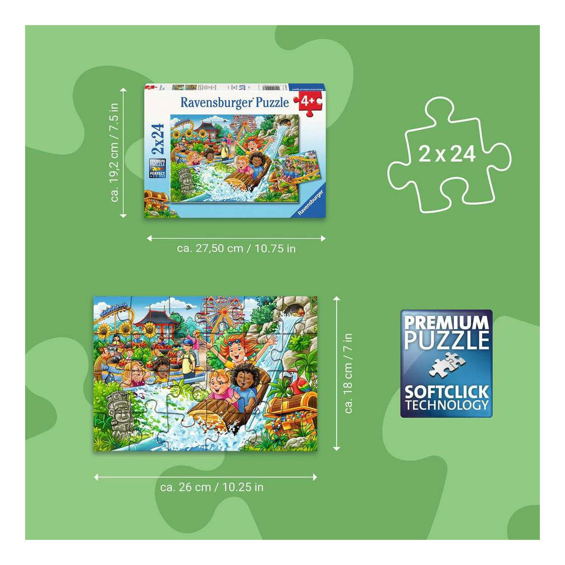 Ravensburger Puzzle-Freizeitpark 2x24