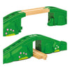 Brio Weltbogenbrücke – klassisches Zugzubehör – 3-teiliges Set