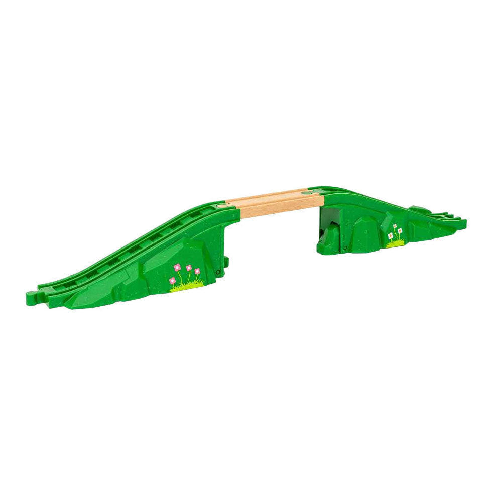 Brio Weltbogenbrücke – klassisches Zugzubehör – 3-teiliges Set