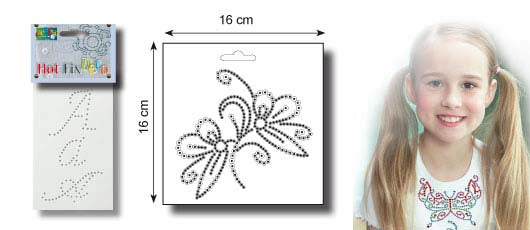 Vaessen creative • Hotfix-Deko-Schablone 16x16cm Blume