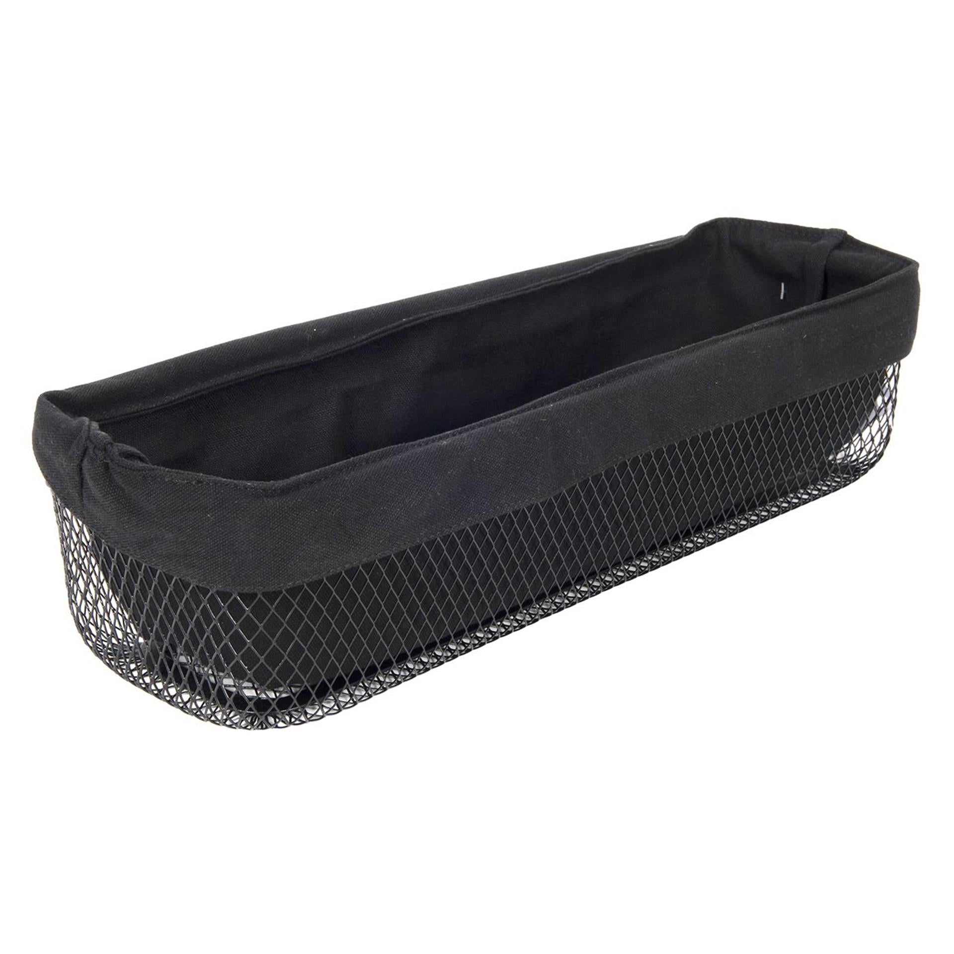 Brotkorb Metall 40x13x9cm Matt Black