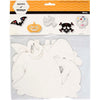 Creativ Company Halloween-Figuren, Größe 25x17 cm, 230 g, weiß, 16 Stück 1 Karton