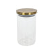 Vorratsglas aus Glas mit goldenem Deckel, 900 ml