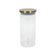 Vorratsglas aus Glas mit goldenem Deckel, 1200 ml