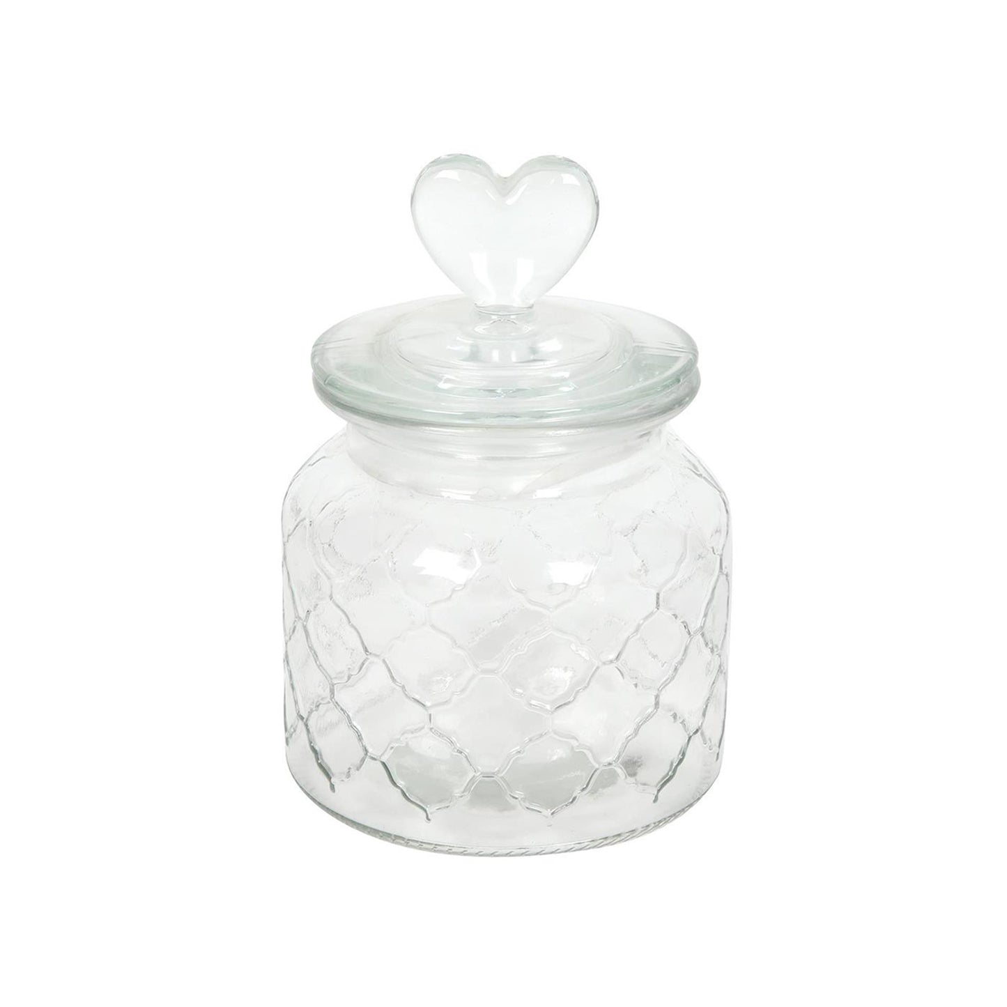 Vorratsdose Herzglas ø10,5xh20cm