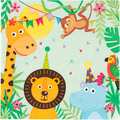 Servietten Partytiere 33x33 cm