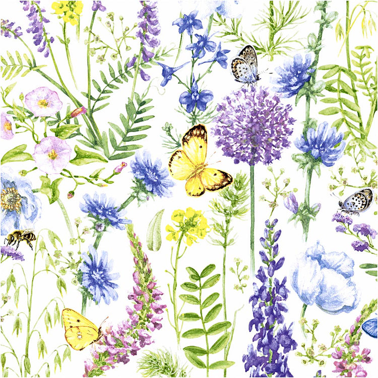 Creativ Company Servietten, Frühling, Größe 33x33 cm, 20 Stück, 1 Box