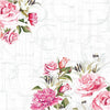 Creativ Company Servietten, Rosen, Größe 33x33 cm, 20 Stück, 1 Box