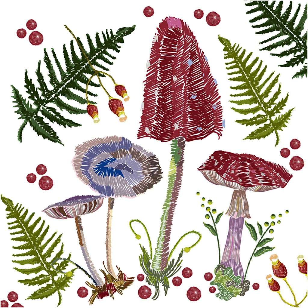 Creativ Company Servietten, Größe 33x33 cm, 20 Stück, 1 Box
