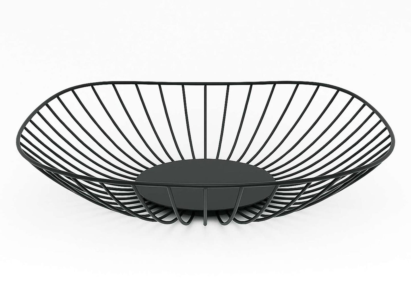 Obstschale 26,5x26,5x6,3cm schwarz