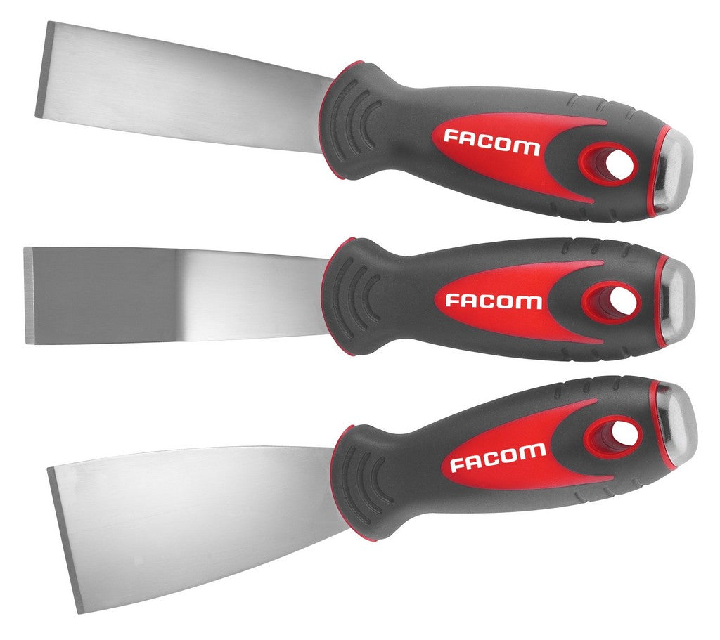 Facom-Set mit 3 Schabern aus Edelstahl