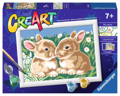 Ravensburger Kreart Gemälde auf nummer flauschige Kaninchen